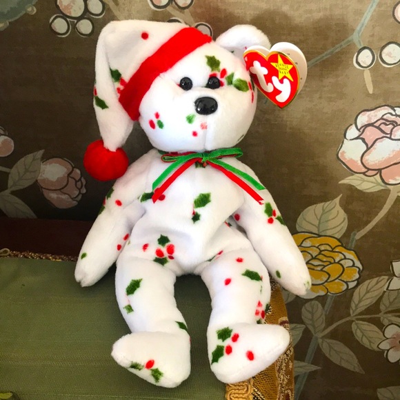 Rare 1998 Holiday Teddy Ty beanie baby - Picture 1 of 4